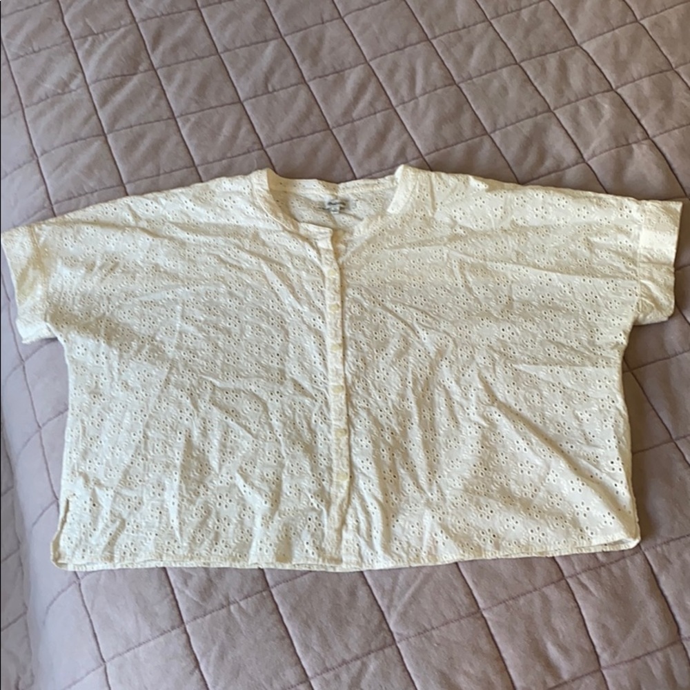Madewell eyelet blouse